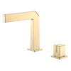 Yeelim Bathroom Double Hole Single Temperature Switch Brass Basin Mixing Faucet