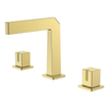 Yeelim Bathroom Three Hole Double Temperature Switch Brass Basin Mixed Concealed Faucet