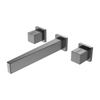 Yeelim Bathroom Three Hole Double Temperature Switch Brass into The Wall Mixed Concealed Faucet