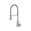 Commercial Single Handle Brushed Nickel Kitchen Sink Faucet With Sprayer