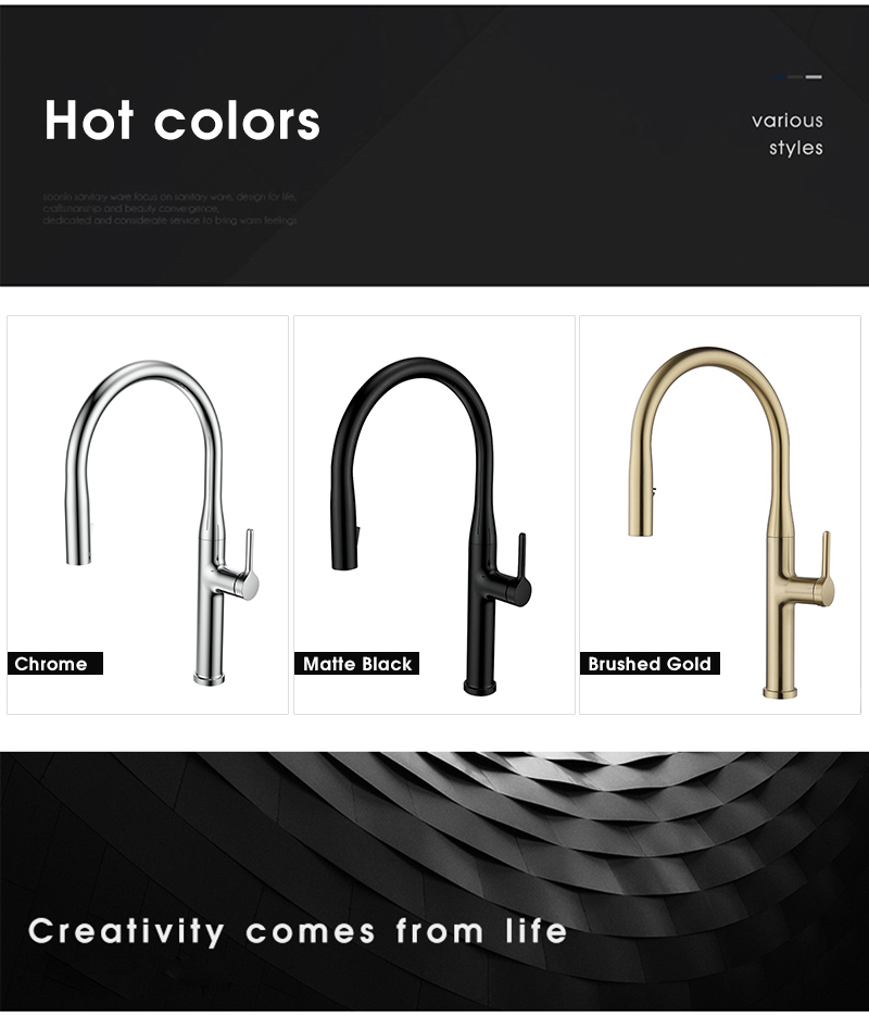 kitchen sink faucet with pull out sprayer