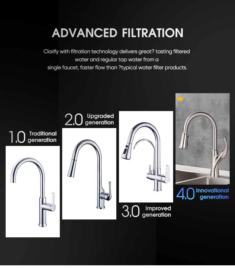 pull down spray kitchen faucet