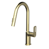 Yeelim High End Modern Style Kitchen Single Handle Pull Brass Chrome High Pole Faucet