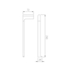 304 Stainless Steel Towel Single Pole