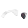 Single Knob Temperature Control Bathroom into The Wall Brass Chrome Crescent Design Faucet