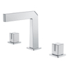 Yeelim Bathroom Three Hole Double Temperature Switch Brass Basin Mixed Concealed Faucet