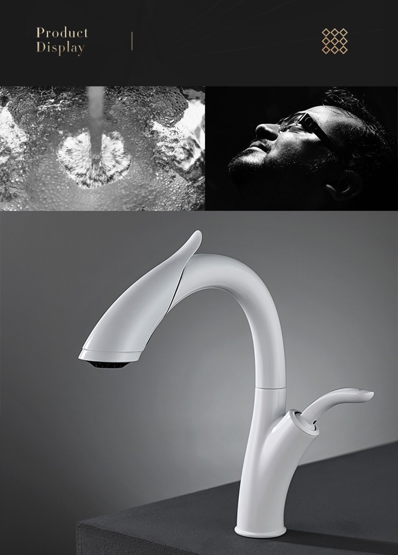 White Bathroom Faucet