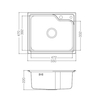 stainless steel kitchen counter with sink