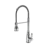 Spring Sprayer Single Handle Pull Down Brushed Nickel Kitchen Faucet