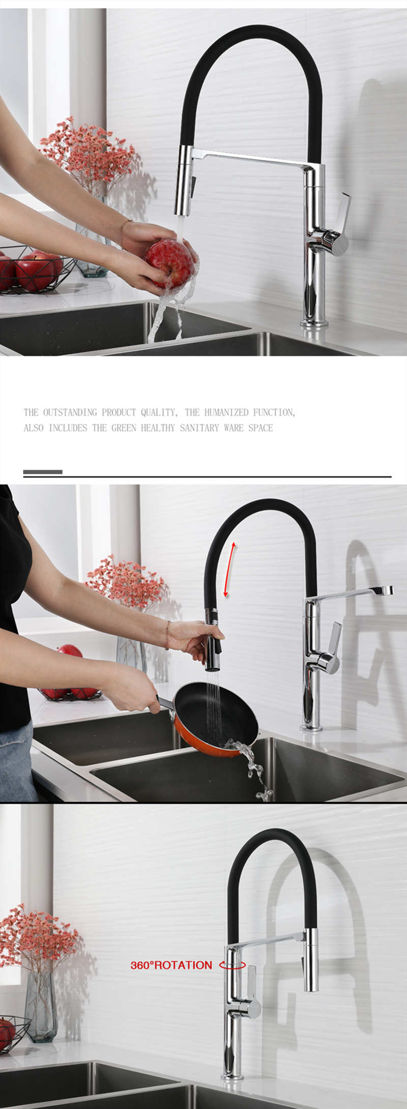 Pull-Down Kitchen Faucet