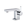Chrome Plated Brass Single Handle Modern Elevated Basin Faucet