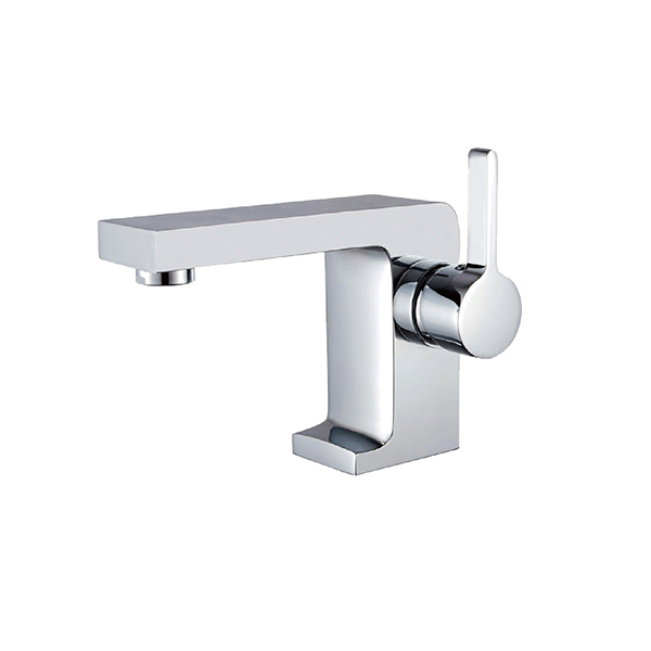 Chrome Plated Brass Single Handle Modern Elevated Basin Faucet