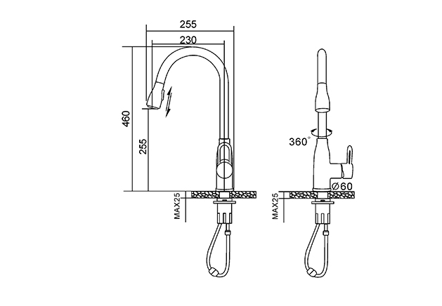 Single Handle Kitchen Faucet