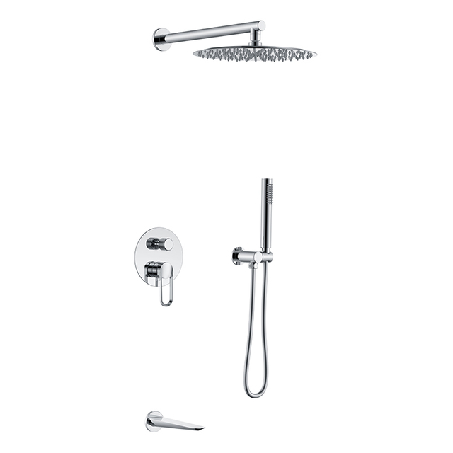 Yeelim Bathroom Shower Concealed Installation with Enlarged Top Spray Strip under Water Outlet