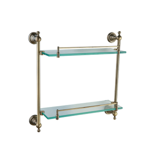 2-Tier Bathroom Glass Shelves ML-28015