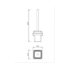 Yeelim Chrome Plated High Quality Stainless Steel Toilet Brush Holder
