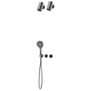 Yeelim Brass In-wall Concealed Shower with Handheld Shower Top Spray Head Shower Set