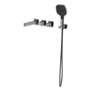 Yeelim Bathroom Dual Temperature-controlled Switch into Wall Concealed Faucet with Handheld Shower Head