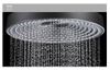 Modern Style Yeelim into The Wall Recessed Round Brass Bracket ABS Showerhead Spray Water on Top