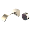 Single Knob Temperature Control Bathroom into The Wall Brass Chrome Crescent Design Faucet