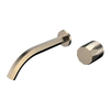 Two Hole Single Knob Temperature Control Bathroom into The Wall Chrome Plated Long Rod Brass Faucet