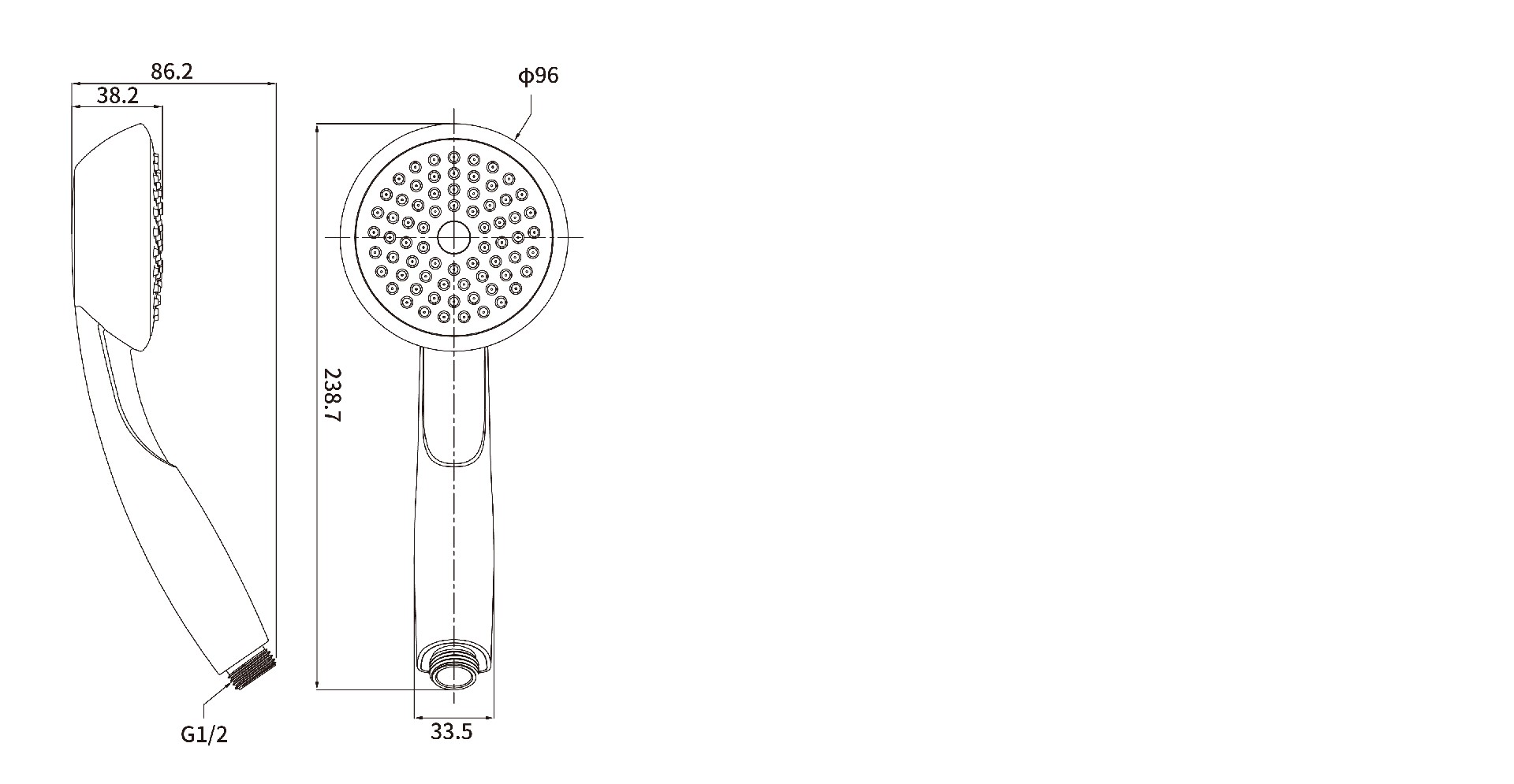 hard water shower head