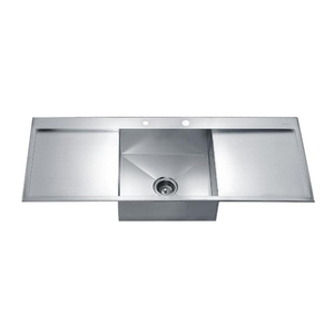 kitchen sink with cutting board