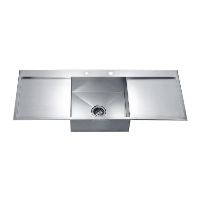 kitchen sink with cutting board