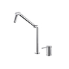 Chrome-plated Brass Single Handle Modern High Rod with Two Holes To Move The Faucet Up And Down