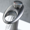 Yeelim Waterfall Bathroom Faucet Single Hole For Vessel Sink Gunmetal Black