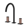 Yeelim 3 Hole Bathroom Sink Facuet Wholesale 8 Inch Widespread Rose Gold