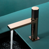 Yeelim Black And Rose Gold Bathroom Faucet Single Hole