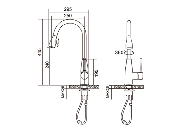 2-Function Kitchen Faucet