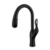 Yeelim Pull Down Sink Mixer Black And Chrome Kitchen Faucet