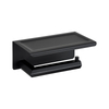 Black Stainless Steel Bathroom with Toilet Paper Deck