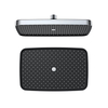 Yeelim Air Pressurized Self-cleaning Silicone Chrome + Black Panel ABS Shower Shower Top Spray