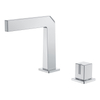 Yeelim Bathroom Double Hole Single Temperature Switch Brass Basin Mixing Faucet