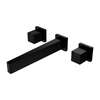 Yeelim Bathroom Three Hole Double Temperature Switch Brass into The Wall Mixed Concealed Faucet