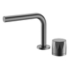 Double Hole Single Knob Switch Basin Concealed Design Concealed Bathroom High Bar Chrome Brass Faucet