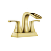 Yeelim Modern Brushed Gold Mixer Bathroom Basin Sink Faucet Contemporary Two Handle Water Taps