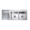 white kitchen sinks drop in