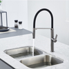 Classic Gun-Metal Single Handle Pull-Down Kitchen Faucet With Sprayer Function