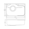 kitchen sink with backsplash