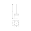 YEELIM Wall Toilet Brush Holder