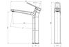 Brass Tall Basin Tap