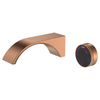 Single Knob Temperature Control Bathroom into The Wall Brass Chrome Crescent Design Faucet