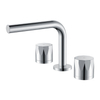 Three Hole Double Knob Basin Concealed Design Concealed Bathroom Low Pole Brass Faucet