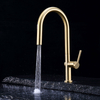 Yeelim Pull Down Rose Gold Kitchen Faucet Tap With Sprayer For Project Source
