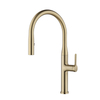 Yeelim Pull Down Kitchen Faucet With Sprayer Brushed Gold Morden Style