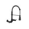 Black Double Handle with Spring Can Turn The Faucet Left And Right